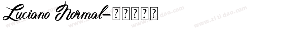 Luciano Normal字体转换